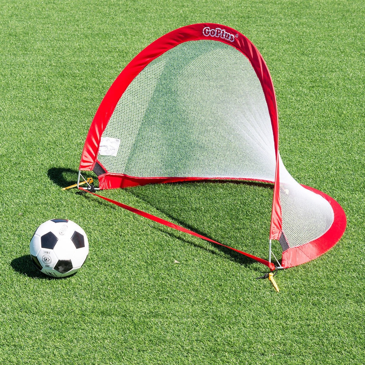 Set Of 2 Portable 4 Ft, Pop-Up Soccer Goals Set W/ Carrying Bag