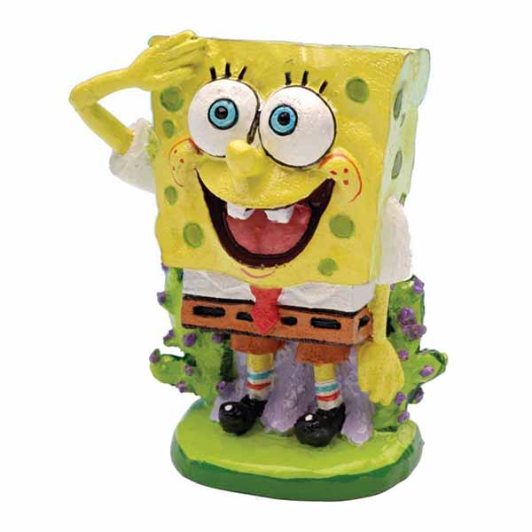 Sponge bob Sponge bob Square Pants Aquarium Ornament - Sponge bob Ornament - 2 in. Tall - 2 Pieces