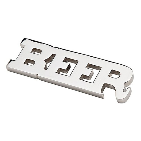 Beer Opener With Magnets - Silver