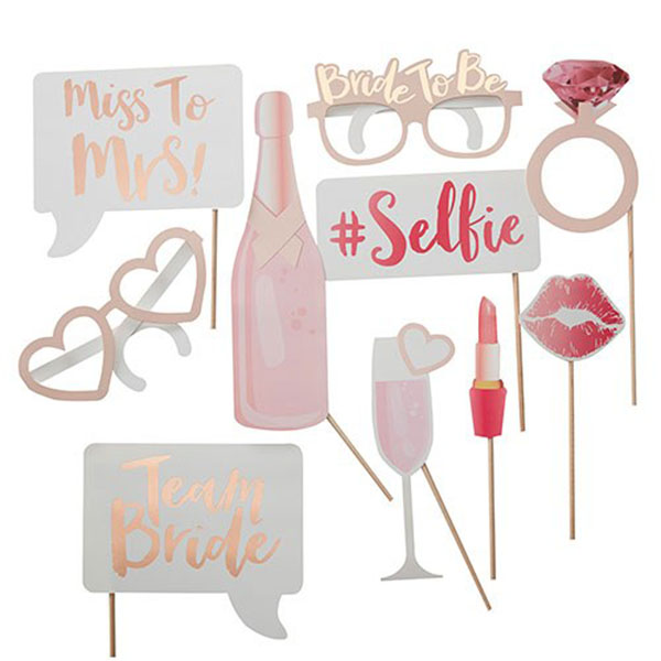 Photo Booth Props - Bachelorette Party - 2 Pieces