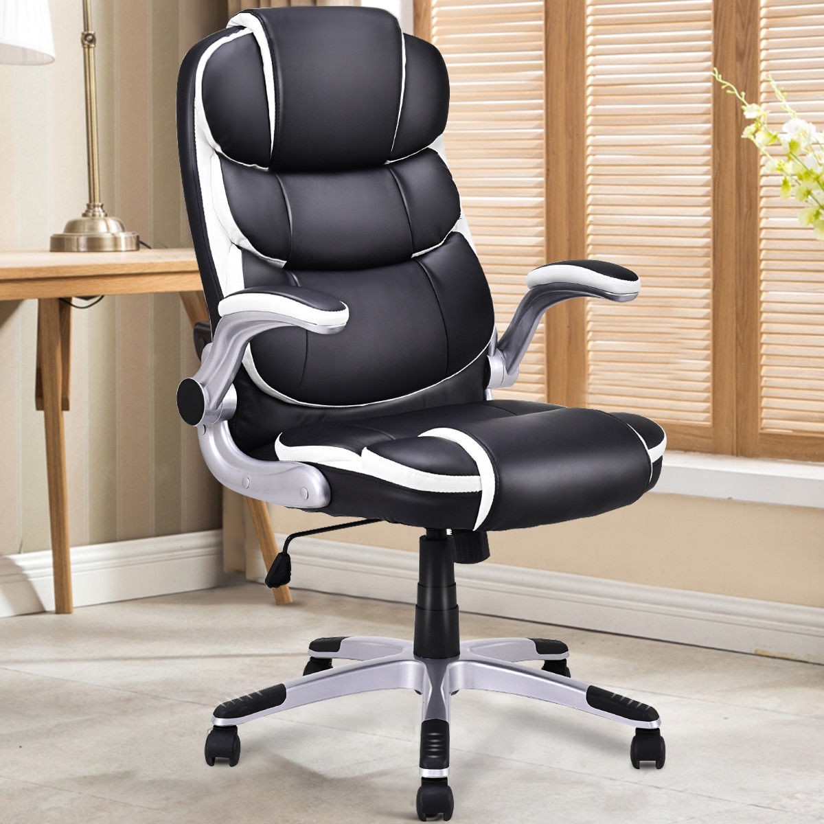 PU Leather High Back Executive Swivel Office Chair