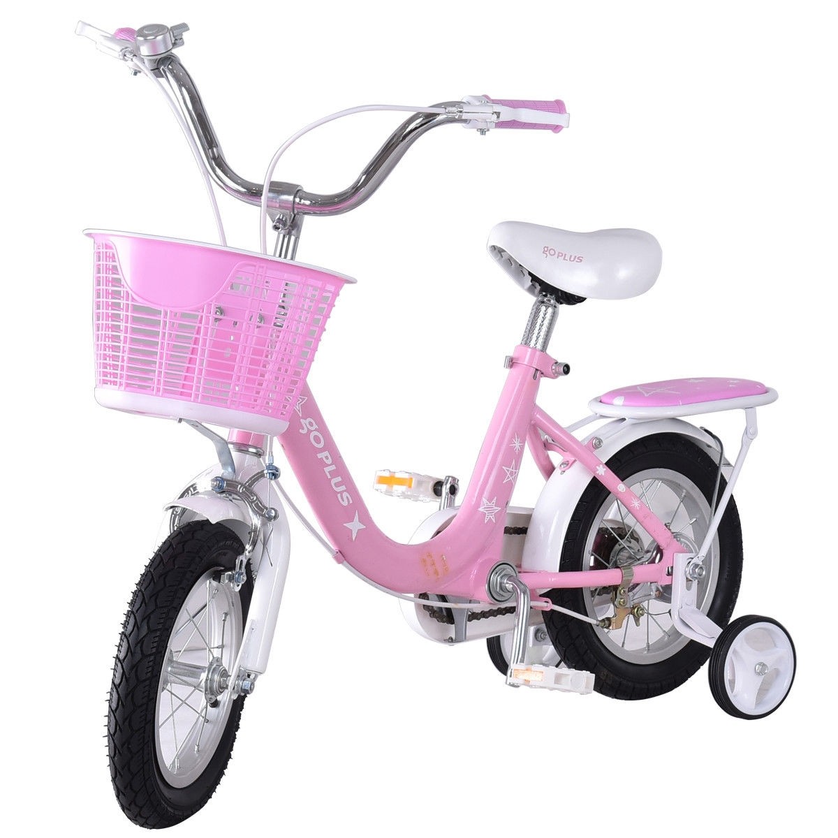 12 In. Kids Bike Bicycle With Training Wheels And Basket