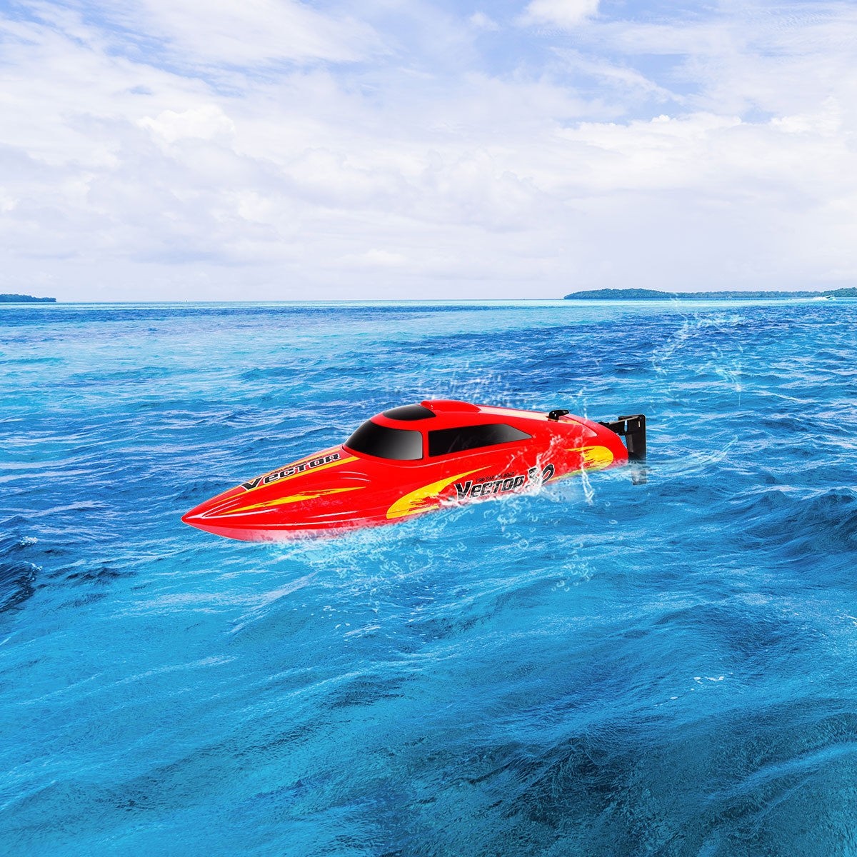 2.4G RC Racing Boat Brushed RTR High Speed Racer