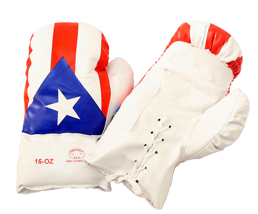 16 oz Puerto Rico Flag Boxing Gloves