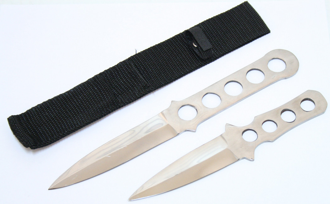 2 Pieces Throwing Knife Set with Sheath