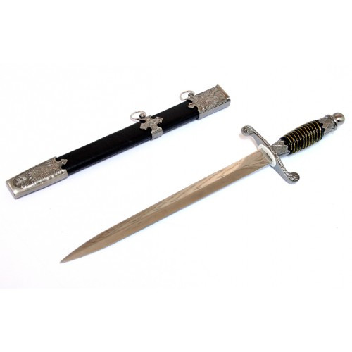 14.5 in. Roman Collectible Stainless Steel Style Dagger with Sheath