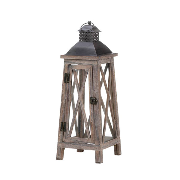 Watchtower Wood Candle Lantern