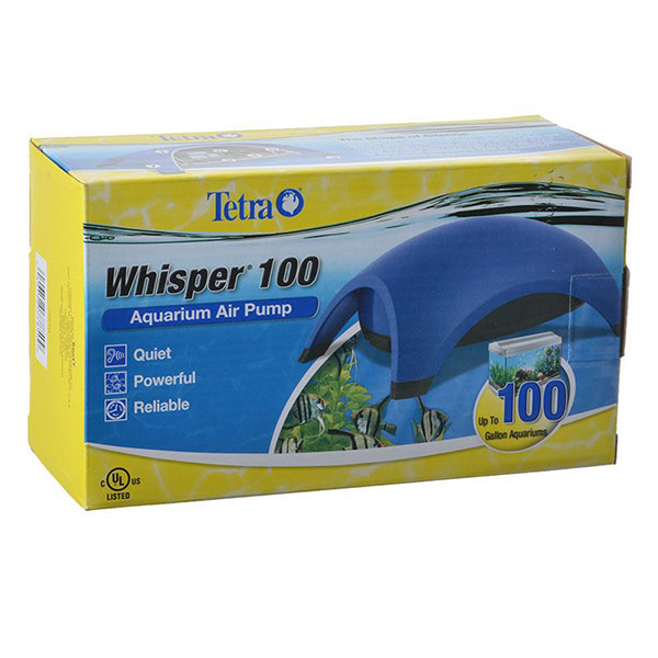 Tetra Whisper Aquarium Air Pumps - UL Listed - Whisper 100 - Up to 100 Gallons - 2 Outlets
