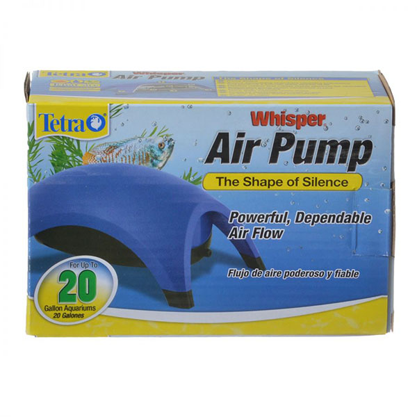 Tetra Whisper Aquarium Air Pumps - Whisper 20 - Up to 20 Gallons - 1 Outlet