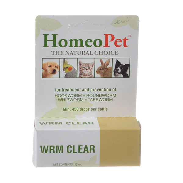 Homeopath Wrm Clear for Dogs and Cats - Worm Clear - 15 ml