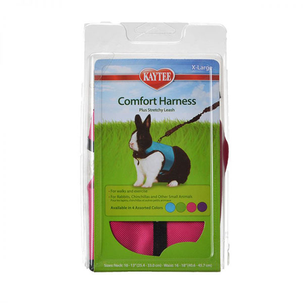 Kaytee Comfort Harness with Safety Leash - X-Large - 10 in. - 13 in. Neck and 16 in. - 18 in. Waist