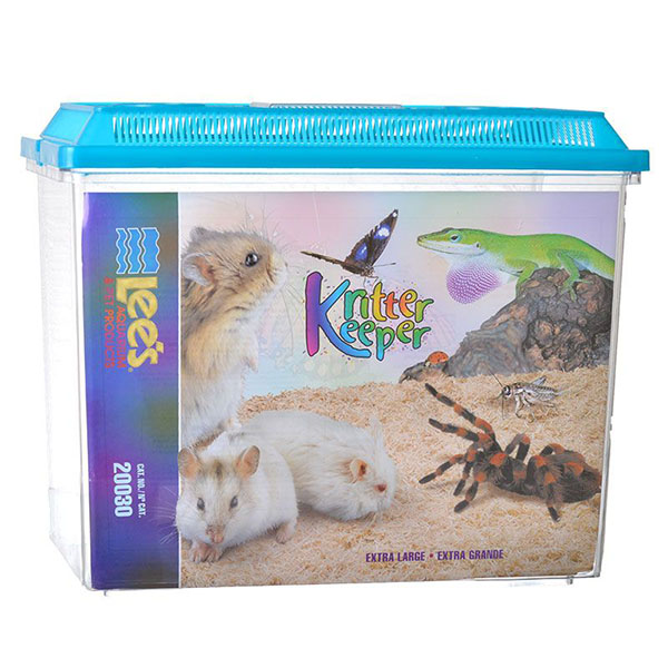 Lees Kritter Keeper with Lid - X-Large - 15.87 in. L x 8.37 in. W x 12.08 in. H