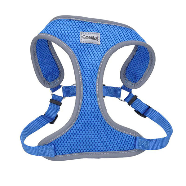 Coastal Pet Comfort Soft Reflective Wrap Adjustable Dog Harness - Blue Lagoon - X - Small - 16 - 19 in. Girth - 5/8 in. Straps