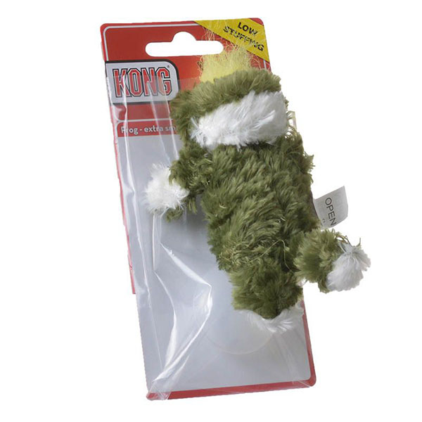 Kong Plush Frog Dog Toy - X-Small - 4 in. - 5 Pieces