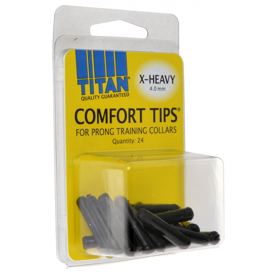 Titan Comfort Tips for Prong Training Collars - X-Heavy 4.0 mm - 22 Count