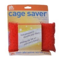 Prevue Cage Saver Non-Abrasive Scrub Pad - 1 Pack - Assorted Colors - 3 Pieces