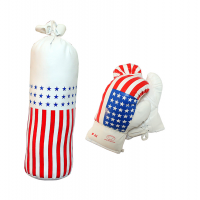 8 oz USA Mini Punching Bag Set
