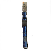 K9 Explorer Sapphire Reflective Adjustable Dog Collar - 12-18 Long x 1 Wide