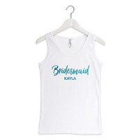 Personalized Bridesmaid Tank Top