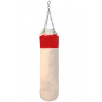 Red Canvas Punching Bag with Chains Brand New