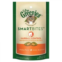 Greenish Smart Bites Hairball Control Chicken Flavor Cat Treats - 2.1 oz - 4 Pieces