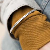 Love you to the moon and back - Cuff Bracelet