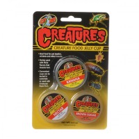 Zoo Med Creatures Creature Food Jelly Cup - 3 Pack - 0.56 oz/16 g Each - 5 Pieces