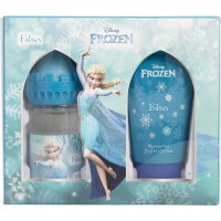 Frozen Disney Elsa - Eau De Toilette Spray 1.7 oz And Shower Gel 2.5 oz Castle Packaging