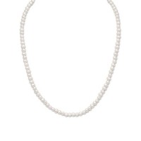 15 in. + 2 in. Extension White Cultured Freshwater Pearl Necklace