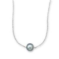 16 in. + 2 in. Silver Cultured Freshwater Pearl Necklace