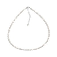 13 in. + 2 in. Cultured Freshwater Rice Pearl Necklace