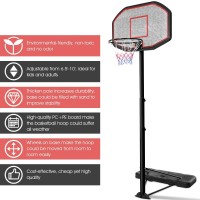 43 In. Indoor/Outdoor Height Adjustable Basketball Hoop