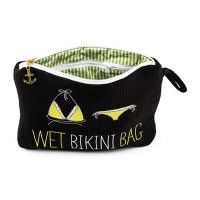 Waterproof Wet Bikini And Swimsuit Bag - Black