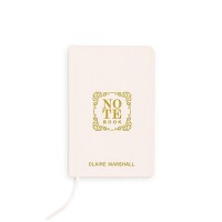 Ivory Linen Pocket Journal - Note Book Emboss