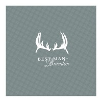 Antlers Plaid Personalized Handkerchief
