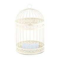 Classic Round Decorative Birdcage - Ivory
