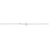 9 in. + 1 in. Sideways Cross Anklet