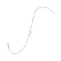 9 in. + 1 in. Double Strand Heart Anklet