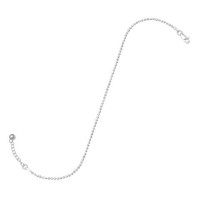 9 in. +1 in. Extension Faceted Bead Anklet