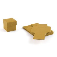 Lustrous Gold Favor Box With Lid 10