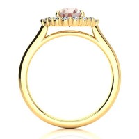 Debora Morganite Ring - Yellow Gold