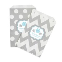Personalized Winter Wonderland Party Goodie Bags - Set of 12 - 3 Sets