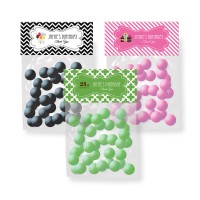 Personalized Birthday Candy Bag Toppers - 24 Pieces