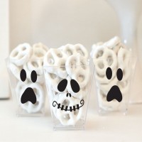 Spooky Face Halloween Stickers - Set of 20