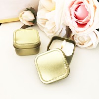 Gold Square Candle Tins - BLANK