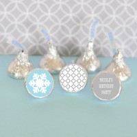 Personalized Winter Wonderland Party Hershey's® Kisses Labels Trio - Set of 108