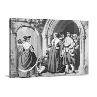 Everyday Clothes Of Ordinary English People At The Time Of King Charles I Wall Art - Canvas - Gallery Wrap