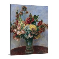 Flowers In A Vase Wall Art - Canvas - Gallery Wrap