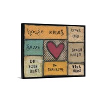 House Rules Wall Art - Canvas - Gallery Wrap