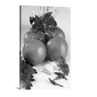 Italy Food Ingredients For Tomato Sauce Traditional Wall Art - Canvas - Gallery Wrap
